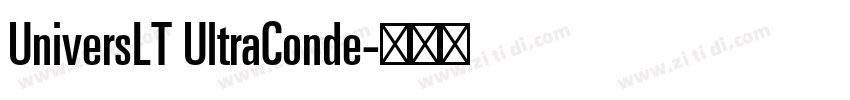 UniversLT UltraConde字体转换